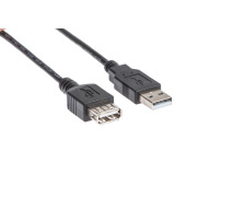 LINK2GO USB 2.0 Cable, A-A male/female, 3.0m, US2111MBB