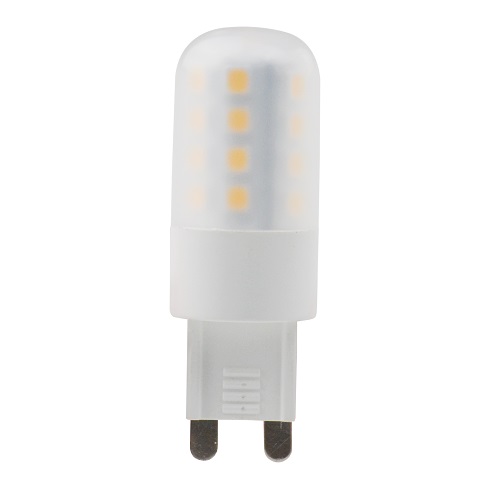 Lampe LED G9, 3.5 watt (correspond  env. 30 watt), blanc chaud, 18x53mm