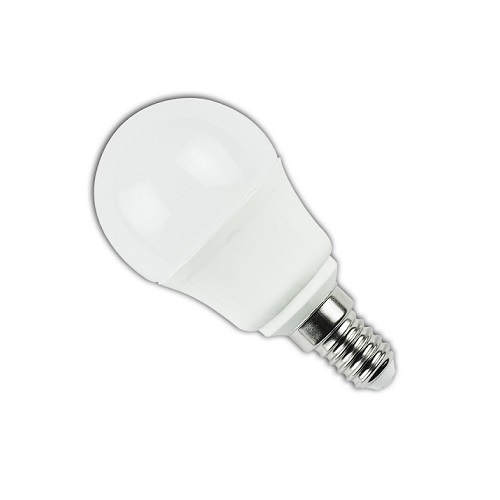 Lampe LED E14, 5 watt (correspond  env. 35 watt), blanc chaud