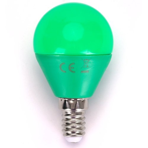 LED-Leuchte G45 mit E14 Sockel, 4 Watt (entspricht ca. 30 Watt), grn