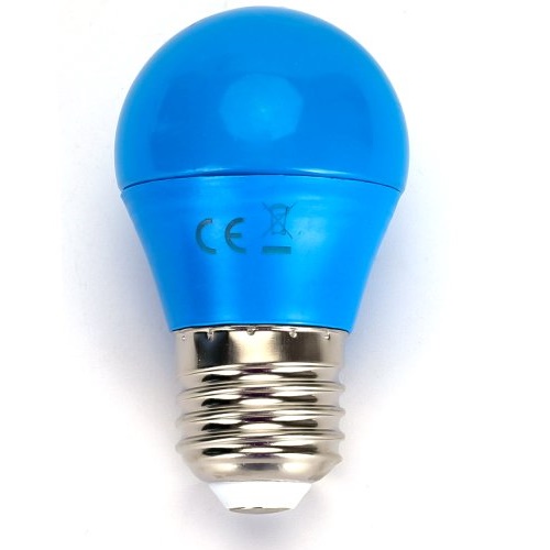 Lampe LED E27, 4 watt (correspond  env. 30 watt), bleu
