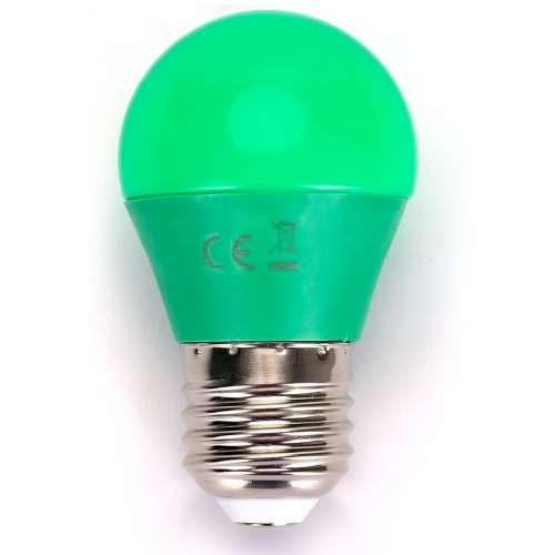 LED-Leuchte G45 mit E27 Sockel, 4 Watt (entspricht ca. 30 Watt), grn