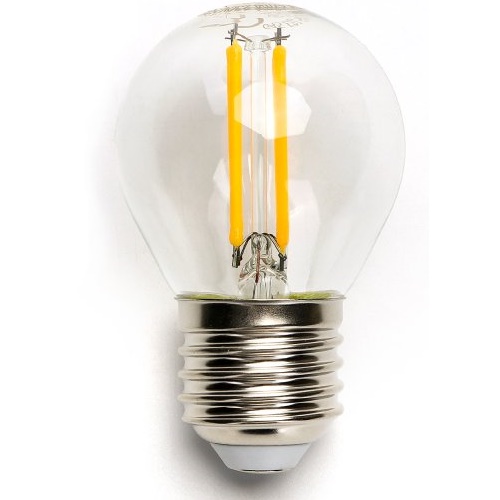 LED-Leuchte G45 mit E27 Sockel, 4 Watt (entspricht ca. 40 Watt), warmweiss