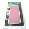 Cover iPhone 5 rosa mit weissem Rand, Rckseite gebrstetes Aluminium