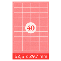 Selbstklebe-Etiketten, A4, 52.5 x 29.7 mm, 4000 Stk.