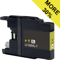 Tintenpatrone yellow, High Capacity 22.8 ml! kompatibel zu Brother LC-1280Y