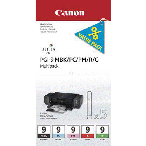Original Canon Multipack MBK, PC, PM, R,G  je 150 Seiten
