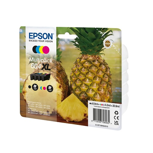 Original Epson Tintenset T10H64010 XL BK,C,M,Y, 8.9/4 ml, 500/350 Seiten