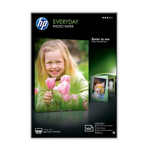 HP papier photo jet d`encre 10x15cm, 200g, 100 feuilles, CR757A