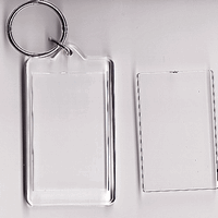 Mini-Fotorahmen Schlsselanhnger aus Plexiglas, Innenmasse ca. 3.5x5cm